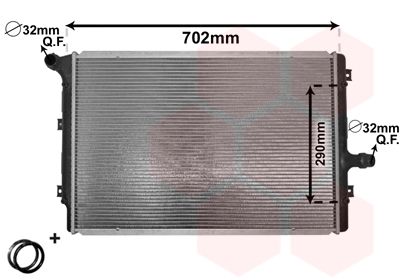 VAN WEZEL radiatorius, variklio aušinimas 58002208